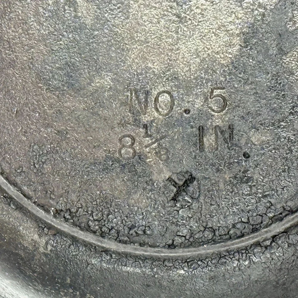 Vintage BSR No. 5 Cast Iron Skillet‎ w/Heat Ring 8-1/8